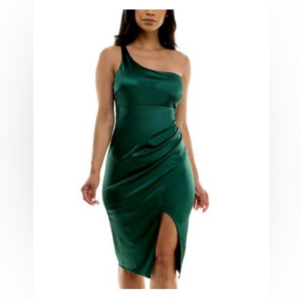 Emerald Sundae's satin midi dress